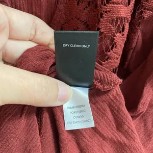 TORRID Crinkle Gauze Lace Inset Surplice Top Tie Wrap in Madder Brown Size 1 thumbnail 10