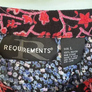 Bohemian Tiered Floral Prairie Midi Skirt Americana Modest Broomskirt Large thumbnail 5