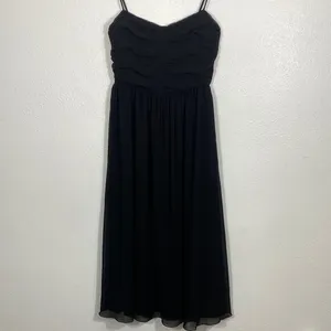Aritzia Elegant Black Midi Dress Size 8 thumbnail 3