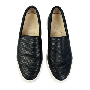Vince‎ Camuto Kanesya Black Perforated Leather Platform Slip On Sneakers Size 7 thumbnail 4