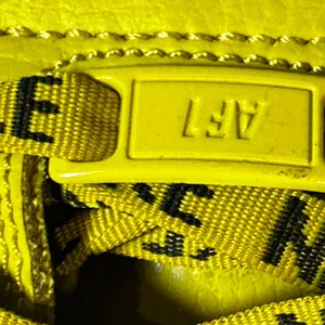 Nike Jordan Air Force 1 Low Yellow Black Logo Tape Sneakers Women’s Size 6.5 thumbnail 11