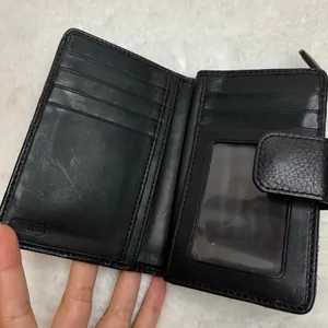 COACH Black Signature Canvas Wallet thumbnail 6