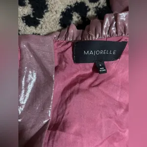 Majorelle✨ Chic Metallic Pink Bow Top 🎀 thumbnail 3