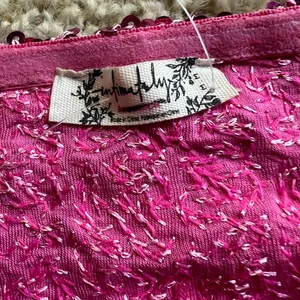 Free People Fuchsia Sequin Strapless Tube Top thumbnail 8