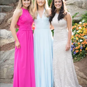 champagne prom dress Size 2 thumbnail 6