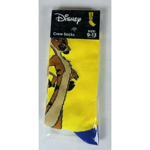 New Disney Movie Crew Socks Women's Size 9-13 Timone Bambi Moana Simba Lot of 4 thumbnail 2