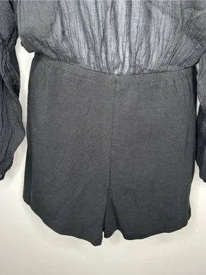 Free People Real Resort Romper in Black Size M thumbnail 6