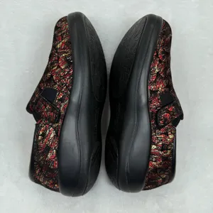 Alegria Kourtney Red Gold Metallic Fan Leather Clog Nursing Shoes KAR-274X‎ 35 thumbnail 12