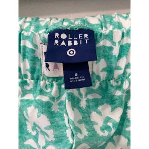 New Roller Rabbit x Target Pajama Shorts Green Print Women's Size Small thumbnail 2
