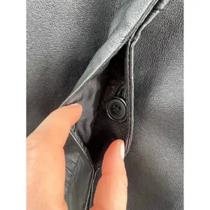 Bagatelle Vintage Genuine Leather Trench Peacoat Large Matrix Mob Wife thumbnail 3