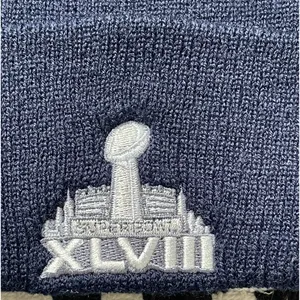 Navy Blue Denver Broncos Super Bowl XLVIII Knit Hat thumbnail 4