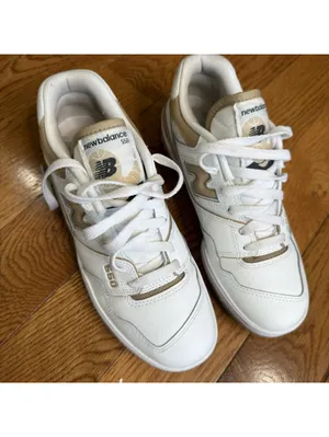Size 8.5 US Women’s Unisex New Balance 550, White Linen , Men’s Size 7 thumbnail 8