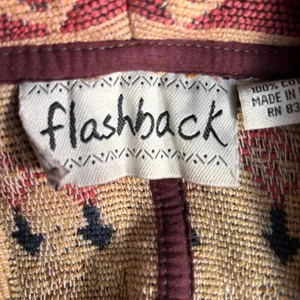 90s Southwestern Tapestry Jacket‎ Medium Cotton Cropped Boho Cowgirl Western thumbnail 6