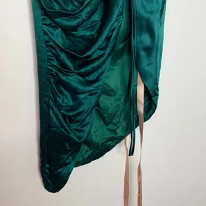 House of CB Petronella Asymmetrical Emerald Green Womens Skirt Midi New Small thumbnail 7