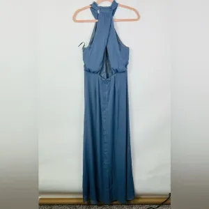 LULU'S Beyond Explanation Slate Grey‎ Maxi Dress Size Medium thumbnail 12