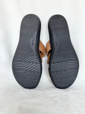 NWOT Clarks Collection Women’s Brown Woven Adjustable Comfort Sandals Size 7 M thumbnail 11