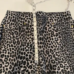 Ladies Michael Kors Snow Leopard Ponte Pants Pull-On Leggings L thumbnail 11