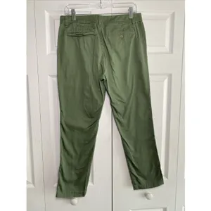 J Crew‎ Womens 6 Green Straight Leg Boyfriend Jeans Chino thumbnail 2