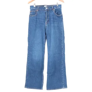 H&M Wide Leg High Waist Blue Jeans Size 12 Medium Wash 1045459 8 thumbnail 2