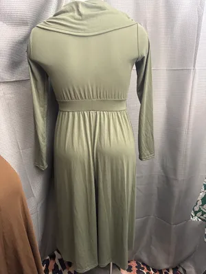 New size extra large beautiful stretchy hunter green dress thumbnail 4