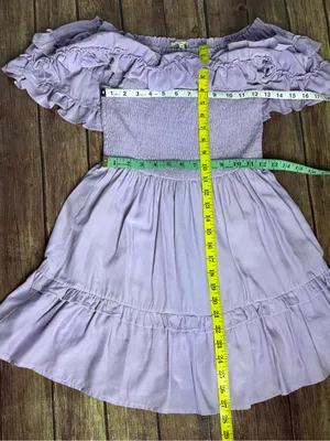 Entro Lavender Off-Shoulder Mini Dress Romper Size S thumbnail 3