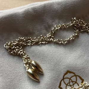 Kendra Scott Gold Necklace with Deep Red Faceted Pendant thumbnail 4