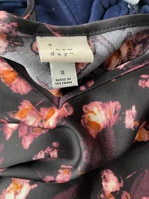 a new day Black Maxi Slip Dress with Pink Floral Print thumbnail 3