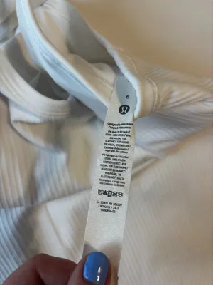 Lululemon Ebb Street Tank white  thumbnail 2