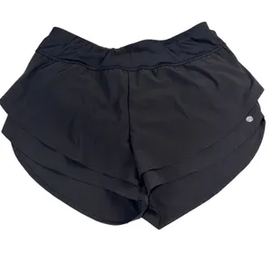Apana Black Ruffle Active Athletic Shorts Built-In Panty Gym Workout Size M thumbnail 2