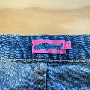 Edikted Denim Cargo Carpenter Jeans Straight Leg Multi Pocket Women's Size S thumbnail 8