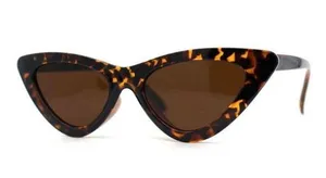 Cheetah Cat Eye Sunglasses Brown thumbnail 1
