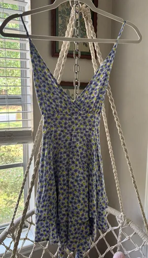 Forever 21 Purple Flower Dress thumbnail 1
