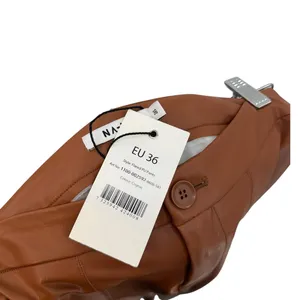 NA-KD Cognac Brown‎ Flared PU Faux Leather Pants High Rise NWT EU 36 US 6 thumbnail 8