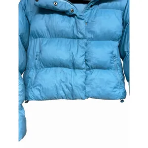 Aloha Island Alo Yoga Gold Rush Puffer Jacket‎ Chalk Blue Women's Size XS thumbnail 5