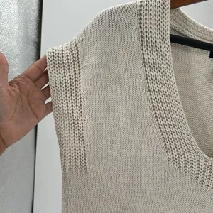 Gap sweater vest cream in color never worn NWOT oversized coastal grandma thumbnail 7