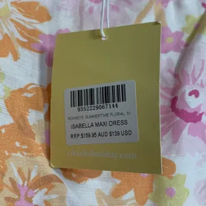 Charlie Holiday Isabella Maxi Dress Floral Pink New With Tags 6 thumbnail 6