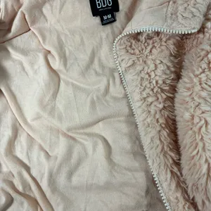 Bdg Urban Outfitters Teddy Faux Fur Crop‎ Hoodie Jacket M Pink Preowned thumbnail 10
