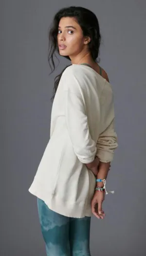 Anthropologie Pilcro Donna Ivory Wide Neck Tunic Pullover thumbnail 11