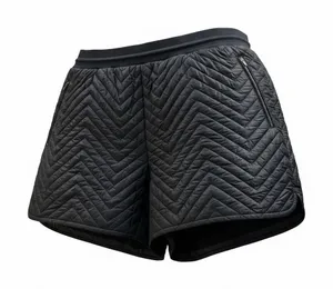 Athleta Apres Ski Short Womens 16 Black‎ Quilted Puffer Insulated Chevron 467120 thumbnail 1