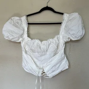 House of‎ cb SAMAYA WHITE GATHERED TOP NWOT size XL thumbnail 10