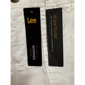 Lee Flex-To-Go White Skimmer Capri Pants Cargo Mid Rise Relaxed Fit‎ Womens 6 M thumbnail 3