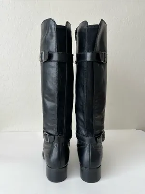 Born Gibb tall leather riding boots black 7 thumbnail 9