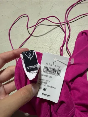 Windsor NWT Hot Pink tank top bodysuit with Strappy Back medium thumbnail 8