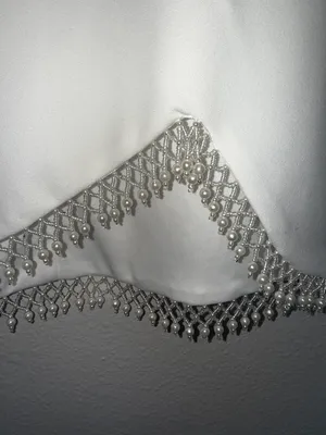White Beaded Dress thumbnail 3