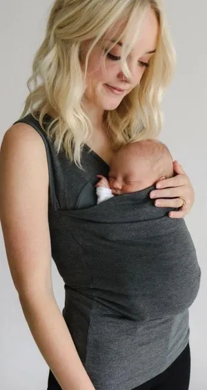 LALABU Soothe Shirt Baby Wearing Top Postpartum Nursing Tank Size M thumbnail 1
