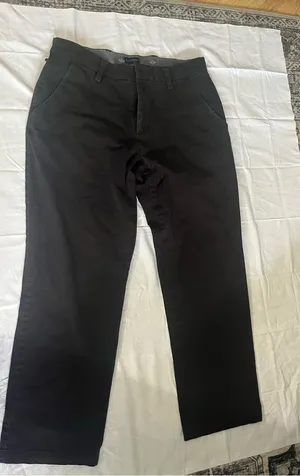 Men's Black Chino Pants Size 10 thumbnail 1