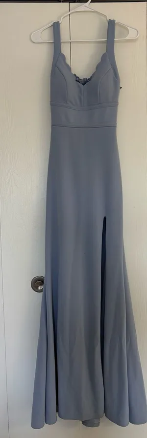 City Studios Slate Light Blue Prom Dress thumbnail 1