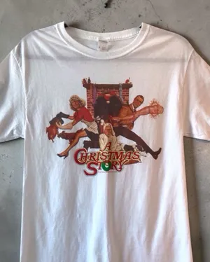 A Christmas Story Graphic Tee Unisex S Crewneck White Fruit of the Loom thumbnail 1