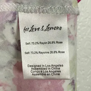 For Love & Lemons Paulina Floral Rose Fiber Mini Dress Size Small NWT thumbnail 6