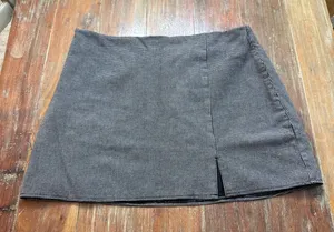 Old Navy Mini Skirt XL Black Gray Houndstooth thumbnail 1